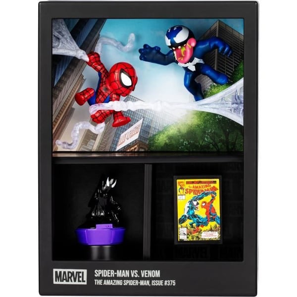 Hahmo - FANDROP x STAR WARS - Spider-Man vs. Venom - Vitriini kulttikohtauksella + minijuliste - 18 cm