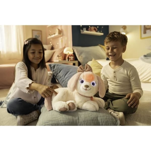 Puppy Bella -pehmokoira - GIPSY TOYS - Erittäin pehmeä ja valaisee kauniiden melodioiden rytmissä - 30 cm