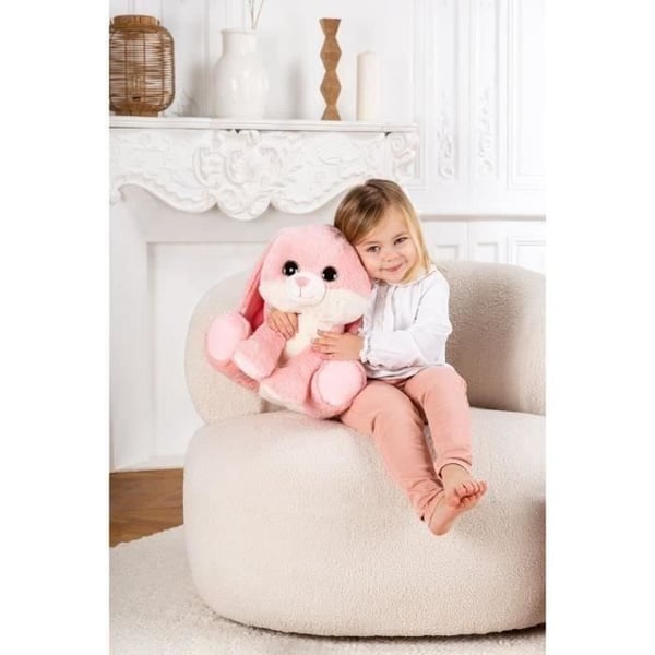 Puppy Eyes Pets tøjdyr - GIPSY TOYS - Lyserød kanin - 40 CM