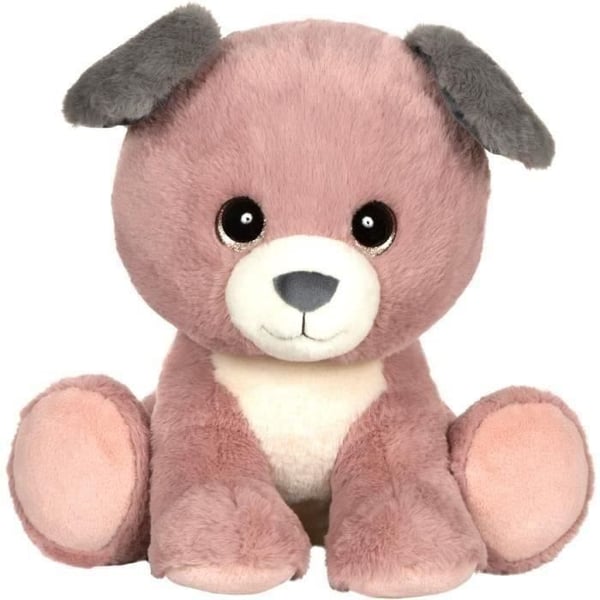 Puppy Eyes Pets pehmolelu - GIPSY TOYS - Vaaleanpunainen ja harmaa koira - 40 CM
