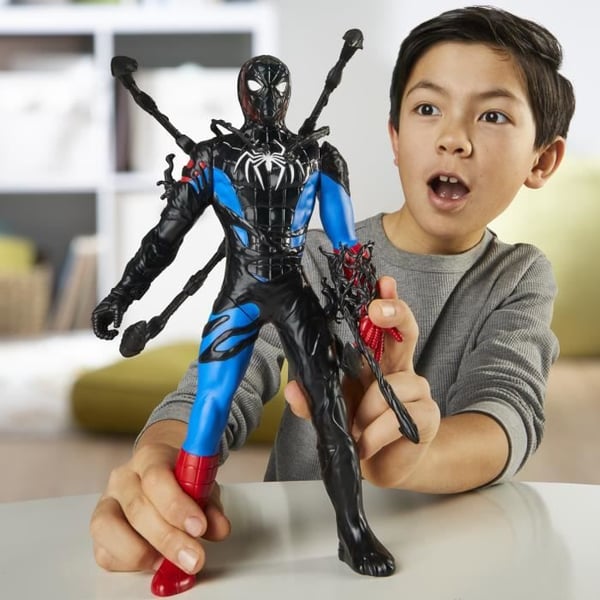 28 cm Liquid Metamorphosis Spider-Man-figur med tillbehör. Marvel Spider-Man VenomVersus. Superhjältelekser för barn