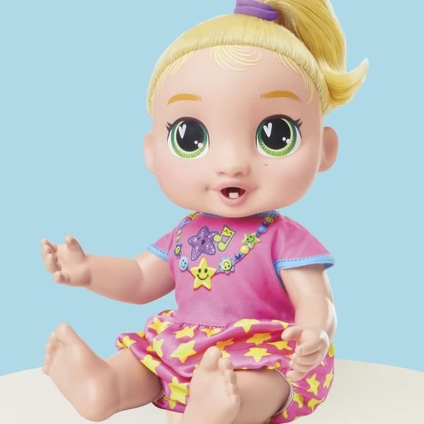 Baby Alive Baby Grows LaLa GooGoo interaktiv docka med 75+ ljud och fraser för åldrarna 3+