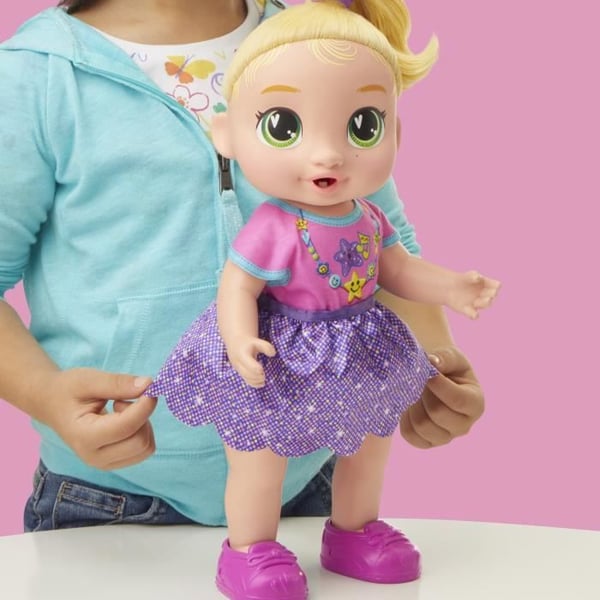 Baby Alive Baby Grows LaLa GooGoo interaktiv docka med 75+ ljud och fraser för åldrarna 3+
