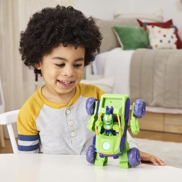 Iron Hulk 2-i-1 Mecha-rustning og -køretøj. Marvel Iron Man og hans fantastiske venner. Fra 4 år