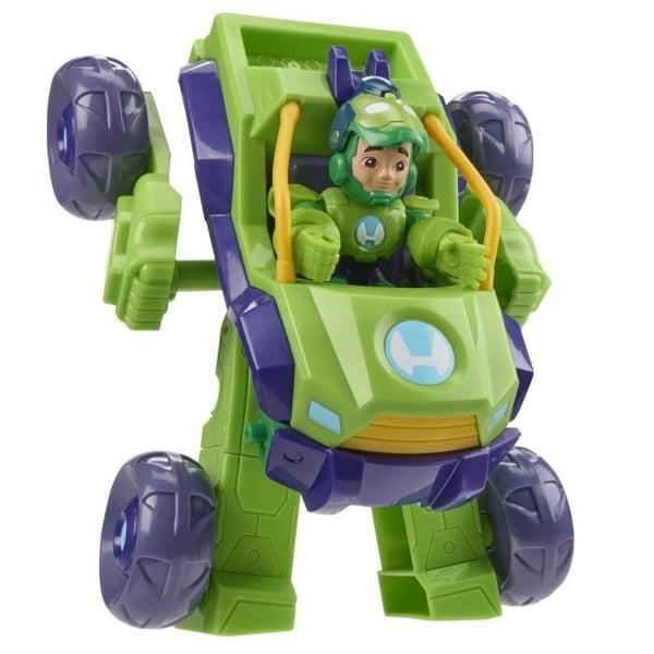 Iron Hulk 2-i-1 Mecha-rustning og -køretøj. Marvel Iron Man og hans fantastiske venner. Fra 4 år