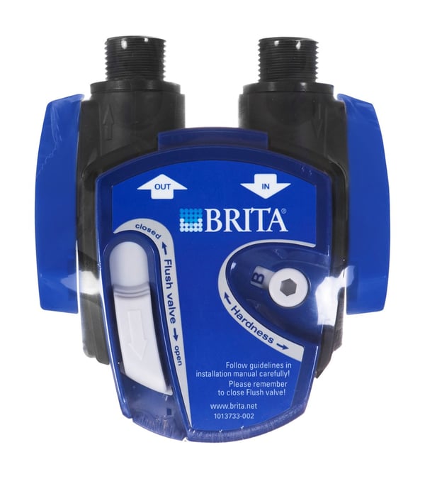 Brita mypure P1 -vesisuodatin altaan alle, sininen ja valkoinen