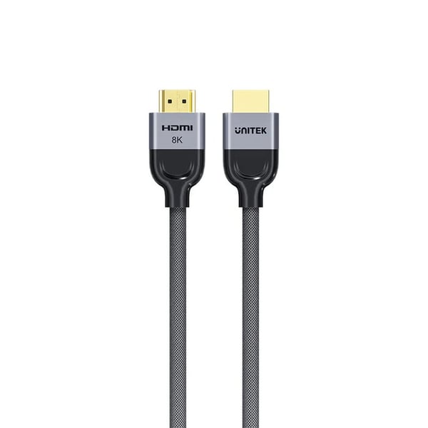 UNITEK HDMI-KAAPELI 2.1 LUX PUNOTTU NAILON. 2M