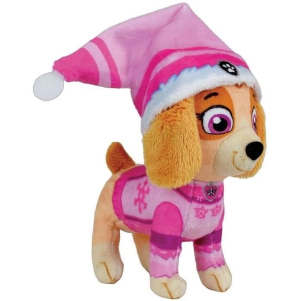 Låda med 4 mjukisdjur - JEMINI - PAW PATROL - Chase. Marcus. Ruben och Stella - +/- 12 cm