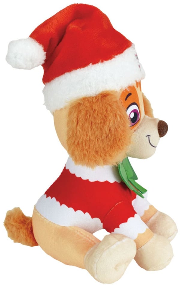 Sæt med 3 bløde legetøj - Paw Patrol - Chase, Stella og Marcus - +/- 17 cm - Juleversion