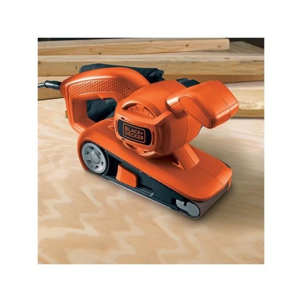 Sladdansluten bandslip - BLACK+DECKER - KA86-QS - 720W - 75 x 457mm - med slipband och uppsamlingspåse