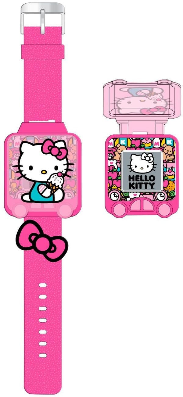 Hello Kitty pædagogisk ur med spil - BØRNELICENSERING - GEN4148