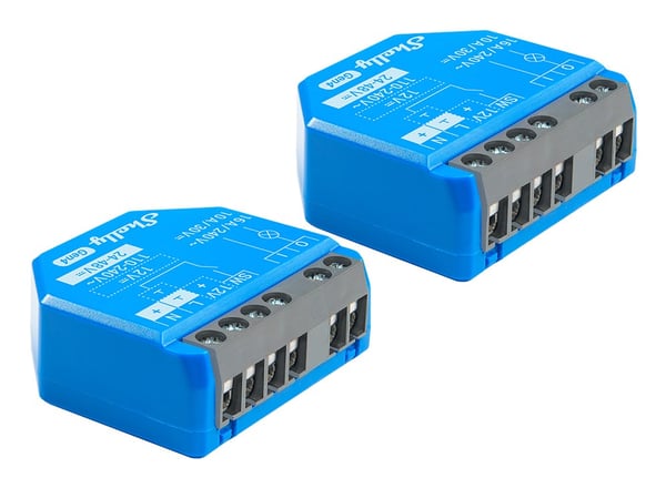 Shelly 1 Gen4 Enkeltkanals WiFi-sender 2-pak