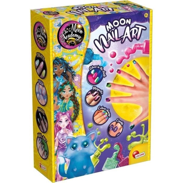 Neglekunst - Kreativt Fritidssæt - THE MOON ACADEMY - Komponenter til Lak. Lakflasker