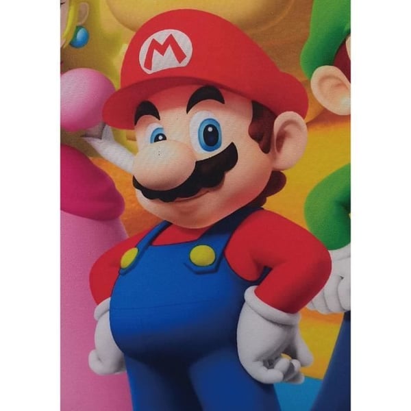 Dubbelsidig kudde - Fyrkantig - MARIO BROS - Mario och hans vänner - Mikrofiber - 40 x 40 cm