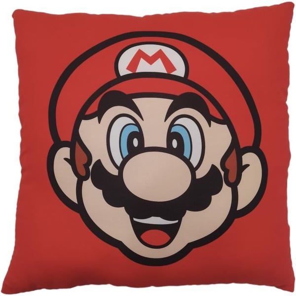 Dubbelsidig kudde - Fyrkantig - MARIO BROS - Mario och Luigi - Mikrofiber - 40 x 40 cm