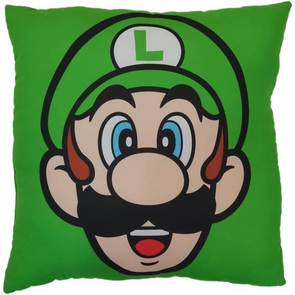 Dubbelsidig kudde - Fyrkantig - MARIO BROS - Mario och Luigi - Mikrofiber - 40 x 40 cm