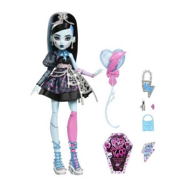 Monster High - Frankie Stein Uforglemmelig Fødselsdagsdukke - Monster High - JBG75