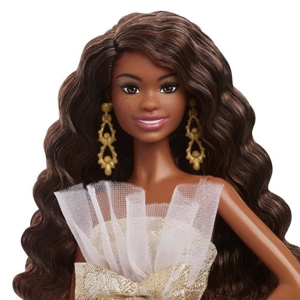 Barbie - Merry Christmas Dukke - Brunette Dukke - JBH96