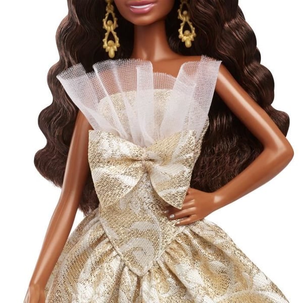 Barbie - Merry Christmas Dukke - Brunette Dukke - JBH96