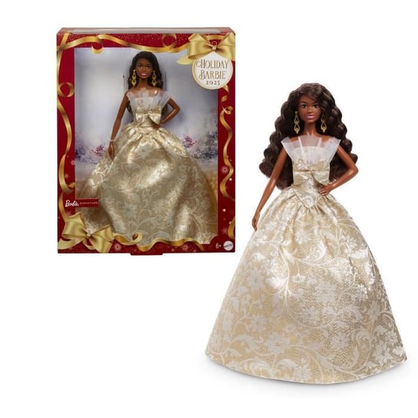 Barbie - Merry Christmas Dukke - Brunette Dukke - JBH96