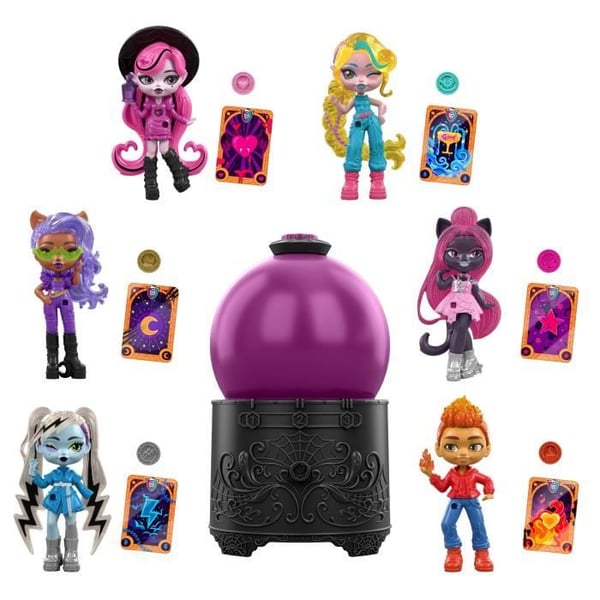 Monster High - Juomalajitelma - Kristallipallo. Mukana mini-nukeita - Monster High - JCX99
