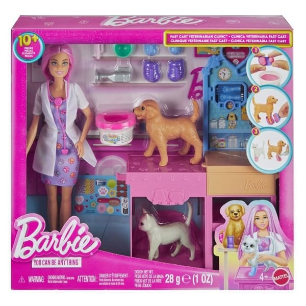 Barbie - Barbie Veterinärklinik Lekset - Docka och Tillbehör - Barbie - JFX93