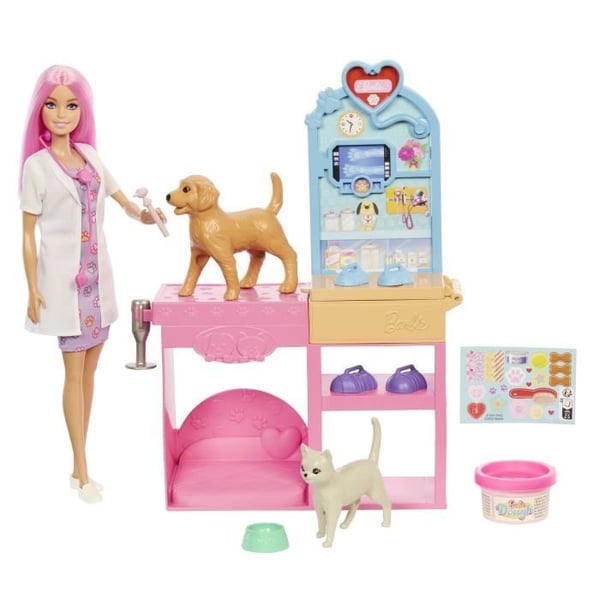 Barbie - Barbie Veterinärklinik Lekset - Docka och Tillbehör - Barbie - JFX93