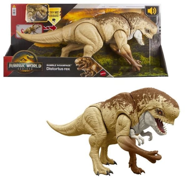 Jurassic World - Distortus Rex Ultimate Battle Actionfigur - 56 cm - JGB58