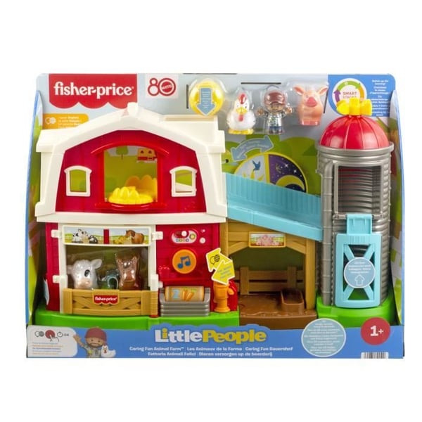 Fisher-Price - Little People -monikielinen leikkisetti - Maatilan eläimet - Fisher-Price - JGX08