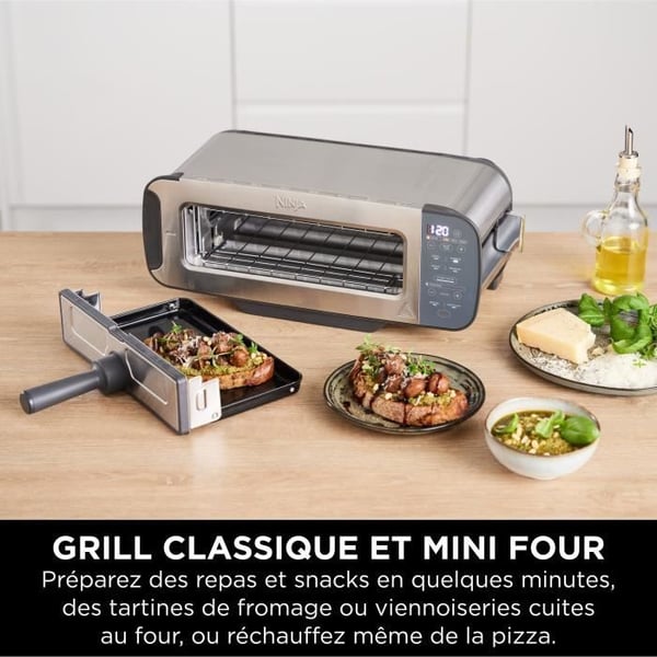 3-in-1 leivänpaahdin - NINJA Foodi - ST202EU - 2400 W - 1 paistopaikka - 7 toimintoa - Ruostumaton teräs