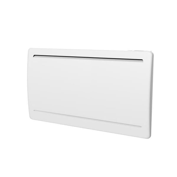 Fast elektrisk radiator med torr keramisk tröghet 1500W OCEANIC Rubis - Böjd design - Vit - NF