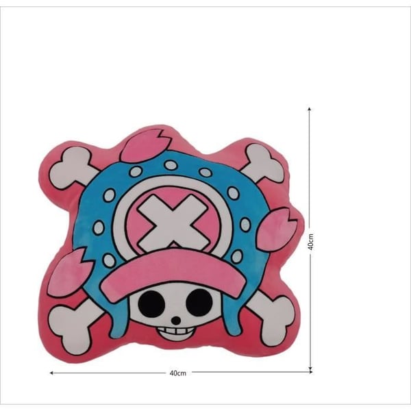 3D-tyyny - ONE PIECE - Tony Chopper -logo - mikrokuitu - 40 cm