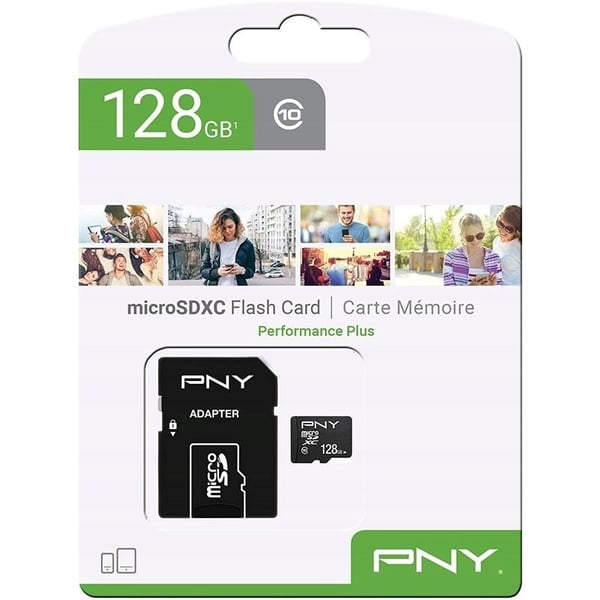 PNY Performance Plus microSDHC 128 GB hukommelseskort