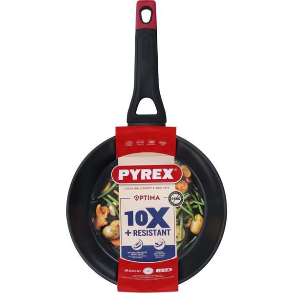 Frituresteg - PYREX - 1455026 - Smedet aluminium - Non-stick - 26 cm - PFAS-fri
