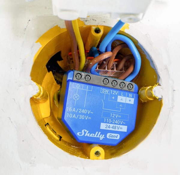 Shelly 1 Gen4 Enkeltkanals WiFi-sender 2-pak