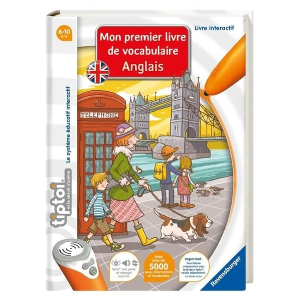 tiptoi. Interaktiv bog. Min første engelske ordbog. 6 år gammel. 13099002. Ravensburger