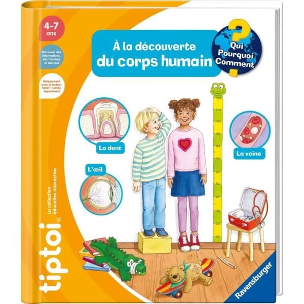 tiptoi. Interaktiv bog om menneskekroppen. 4 år gammel. 13099016. Ravensburger