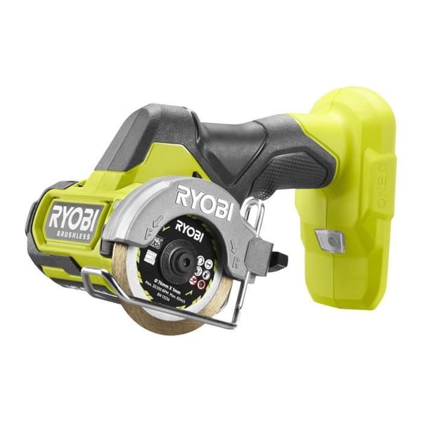 Kompakt sliber - RYOBI - Børsteløs - 18V - Kompakt diameter 76 mm - 20.000 o/min - Skærekapacitet 16 mm