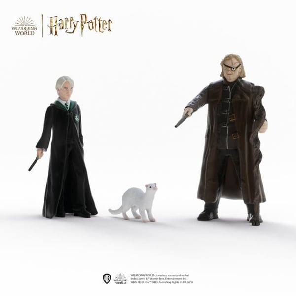 Alastor Moody & Draco Malfoy och illern-figuren. Schleich 14907 Harry Potter?-serie