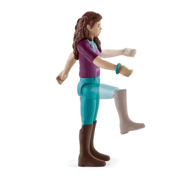Lisa och Stormryttaren-figur. Schleich-box med 10 delar inklusive 1 hannoveransk Schleich-häst och dess ryttare.