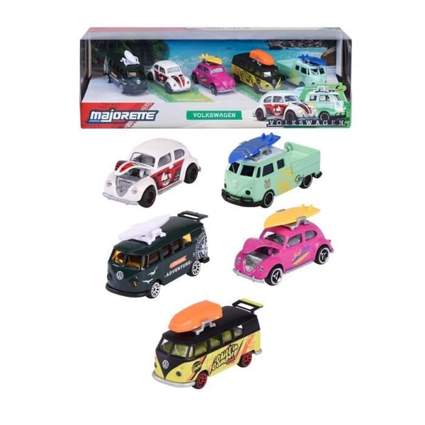 MAJORETTE - Majo VW 5 stk. gaveæske - fra 3 år