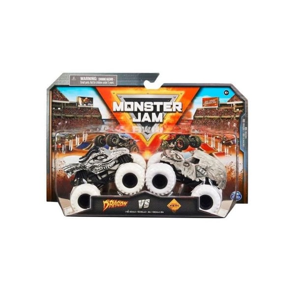 Painevalettu ajoneuvo - Spin Master - Monster Jam - 1:64 - 2 kappaleen pakkaus - Sekoitettu - 3 vuotta ja vanhemmille