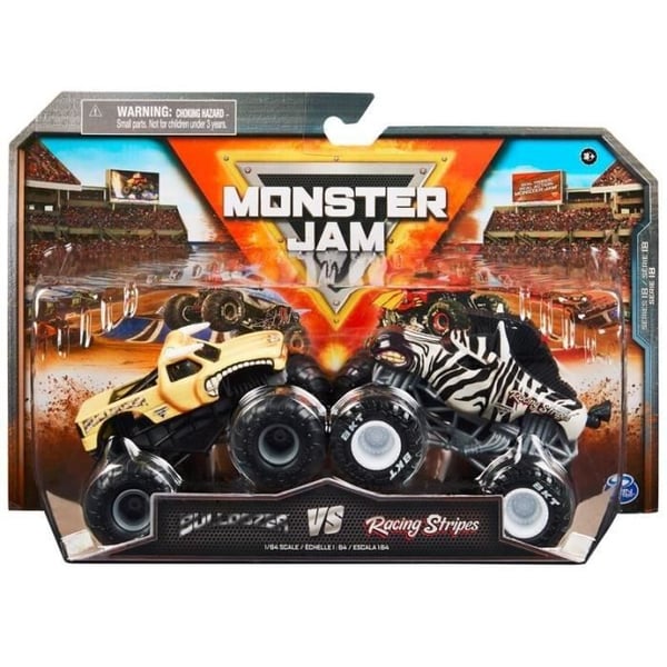 Painevalettu ajoneuvo - Spin Master - Monster Jam - 1:64 - 2 kappaleen pakkaus - Sekoitettu - 3 vuotta ja vanhemmille