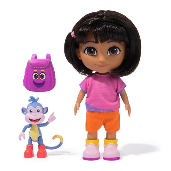 Dora - 15 cm nukke + Boots-figuuri - 3-vuotiaasta alkaen - Dora Seikkailija