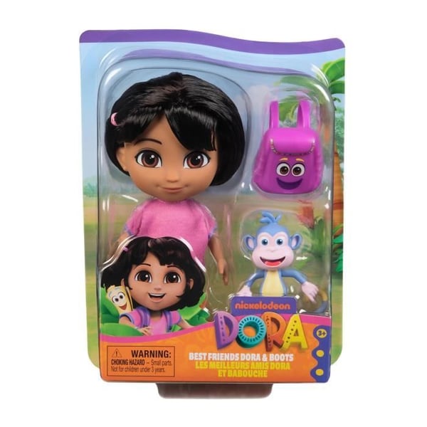 Dora - 15 cm dukke + Boots figur - fra 3 år - Dora Udforskeren