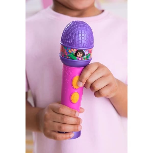 Dora - Funktionel mikrofon - 18 cm - 4 sange og 9 lyde - fra 3 år - Dora Udforskeren