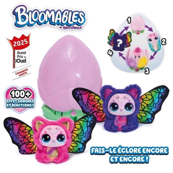 Bloomables - Taikakukkani - Kittyfly - 5-vuotiaille ja vanhemmille - Hatchimalsilta