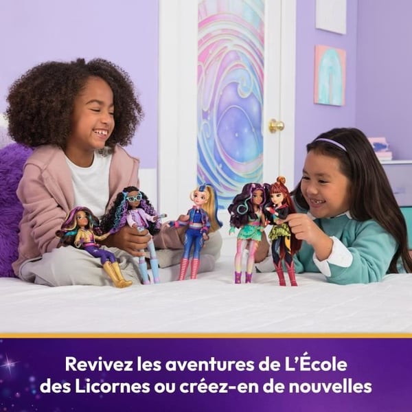 Unicorn Academy - 28 cm figur - Galcier eller Cinder - Slumpmässig modell - Från 4 år - Unicorn School