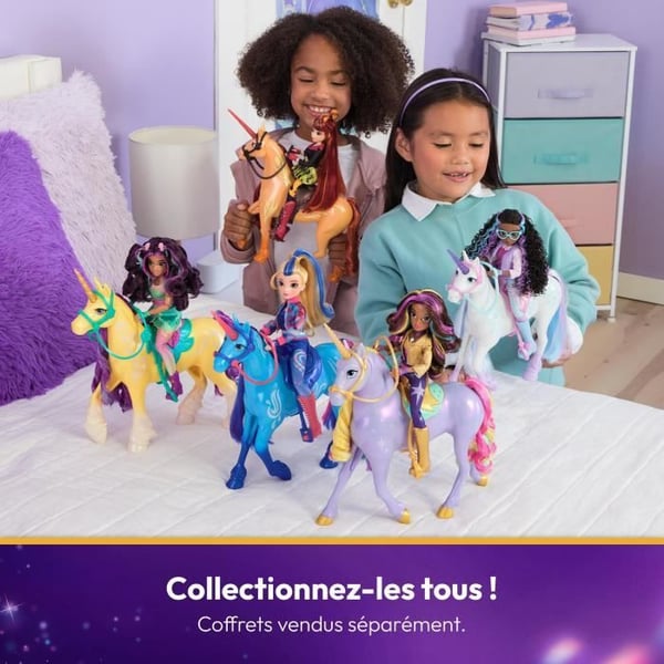 Unicorn Academy - 28 cm figur - Galcier eller Cinder - Slumpmässig modell - Från 4 år - Unicorn School