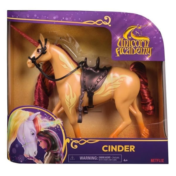 Unicorn Academy - 28 cm figur - Galcier eller Cinder - Slumpmässig modell - Från 4 år - Unicorn School